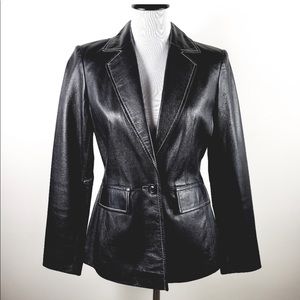 INC International Concepts Leather Jacket